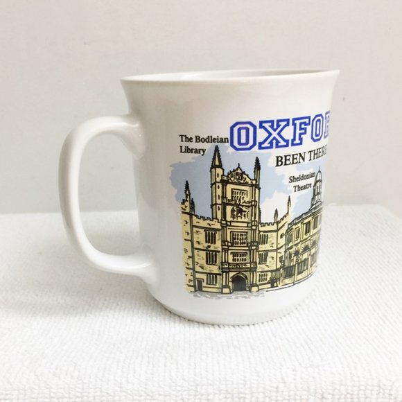OXFORD Tea Coffee MUG Been There Done That SIGHTS BRITAIN Sampson Souvenir Cup - Picture 2 of 6